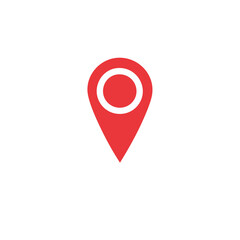 red pin location vector