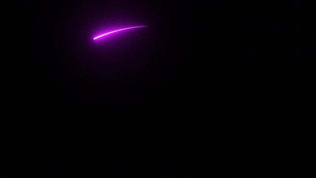 Neon underline strokes. Stylish oval frames. Set of smooth quick appearing line shapes. Several colorful design elements
