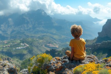 Naklejka premium Exploring Together: Family Wanderlust on Summer Break