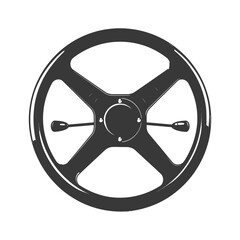 Silhouette steering wheel black color only