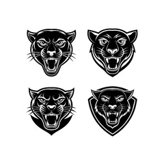  black panther face with the words  cat  on the front.