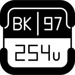 Berkelium Periodic Table Element Icon