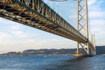 Fototapeta premium 明石海峡大橋のある風景