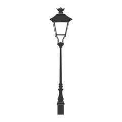 Silhouette Street Light black color only