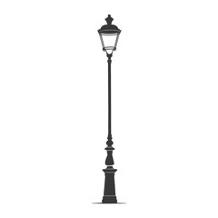 Silhouette Street Light black color only