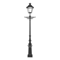 Silhouette Street Light black color only