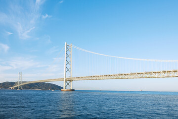 明石海峡大橋のある風景