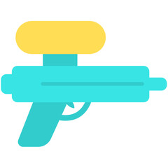 Fototapeta premium Summer Vacation Colored Icon Pack