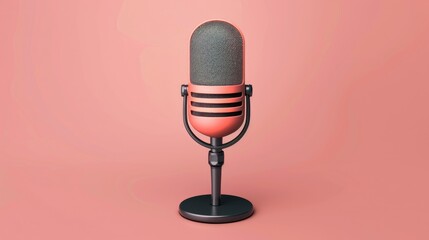 Podcast essence symbol microphone emblem and icon