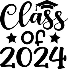 Obraz premium Graduation typography clip art design on plain white transparent isolated background for card, shirt, hoodie, sweatshirt, apparel, tag, mug, icon, poster or badge