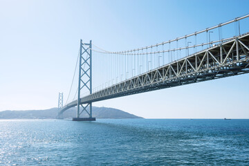 明石海峡大橋のある風景