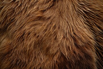 Close up of a brown bear's fur, suitable for wildlife and nature themes