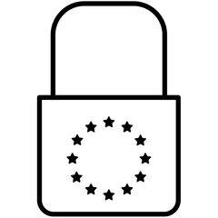 GDPR Data Security Outline Icon Pack