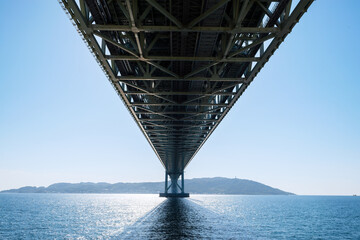 明石海峡大橋のある風景