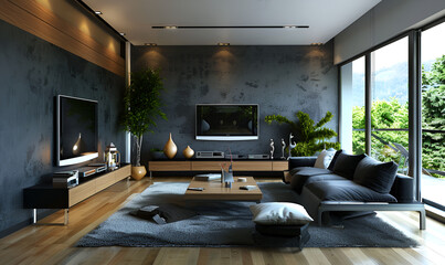 Contemporary Elegance in Urban Living Room Design