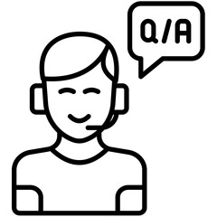 Support Service Outline Icon Pack