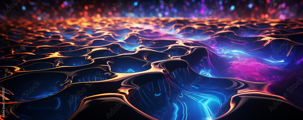 Wall mural an abstract image of a glowing, organic structure. the image could be interpreted as a representatio