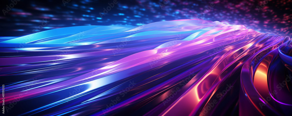 Canvas Prints create a modern abstract painting using bright neon colors. the painting should have a sense of move
