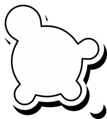 Cute Bubble Chat Vector