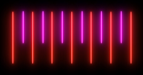 Moving up and down loading like an audio spectrum neon light beam bg. Cyber floor vj loop vibrant spectrum shiny music galaxy concert hall atmosphere abstract podcast broadcasting bg pulse trendy