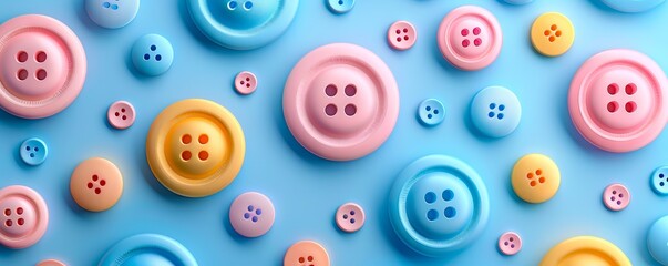 Fototapeta premium A colorful background with buttons on it.