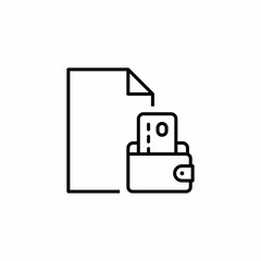 file money finance bill icon