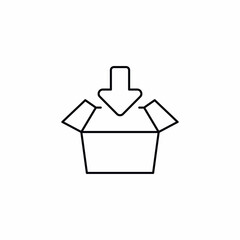 put into package box icon