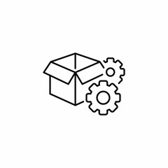 delivery box package settings icon
