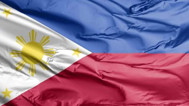 waving flag of philippines