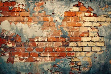 old brick wall background with bright color