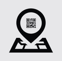 location black icon. Map pointer icon. Location,Contact pin, gps. vector illustration.Adobe Illustrator Artwork.EPS 10