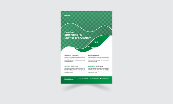 Modifiable business flyer design template