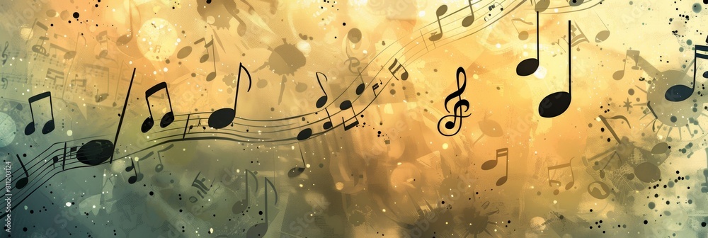 Poster A window adorned with elegant musical notes, adding rhythm and harmony to the surrounding space. Generative AI