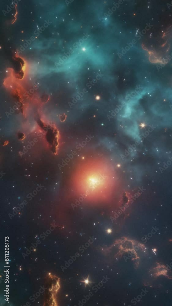 Wall mural cosmic background. flight to the galaxy.