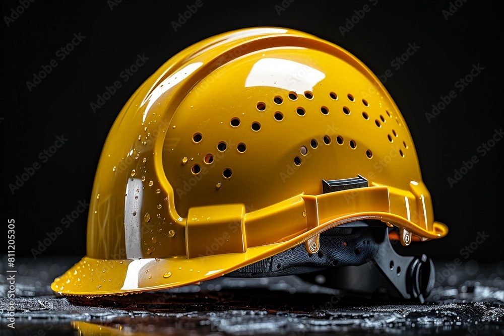 Sticker Hardhat illustration, a symbol of safety for construction workers