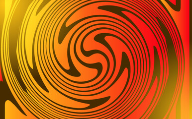 swirl circle abstract gradient orange background design