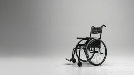 Obraz premium wheelchair with space for medical information