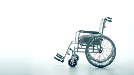 Fototapeta premium wheelchair with space for medical information