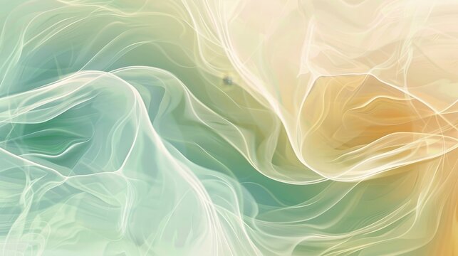 Abstract wallpaper texture featuring flowing organic lines, blending soft curves and natural motifs in a soothing color palette for a tranquil background