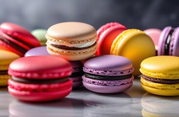 
Colorful macarons