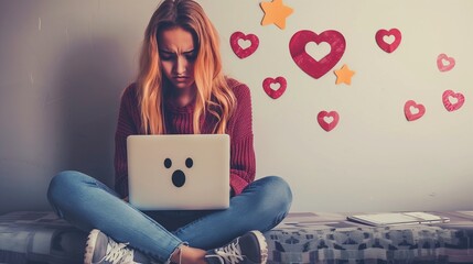 Online harassment, and the dark side of social media leading to depression, self-harm, and suicidal ideation.