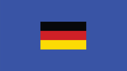 Germany Flag European Nations 2024 Teams Countries European Germany Football Symbol Logo Design Vector Illustration