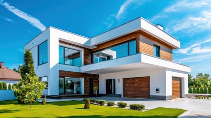 House design, white minimalist house