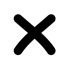 Obraz premium icon cross math sign high quality black style pixel perfect 