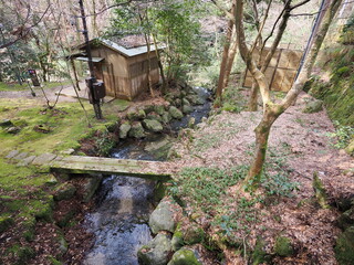 石川県加賀市　山中温泉の鶴仙渓遊歩道