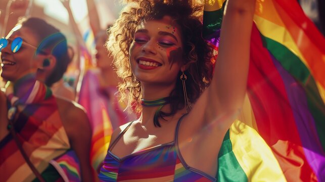 portrait of a woman in a carnival