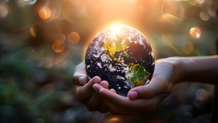 Fototapeta premium Legislation promoting sustainable environmental conservation for Earths protection and preservation. Concept Environmental Conservation, Sustainable Legislation, Earth Preservation