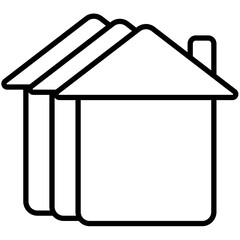 Real Estate Outline  Icon Pack