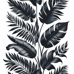 Jungle tree tropical vector silhouette illustration,Jungle plant vector Interior plant or indoor tree silhouettes vector,Jungle Plant vector silhouette black color ,Abstract vector paint smear Hand 

