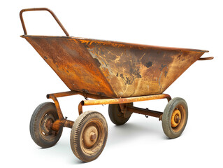 Variety of garden-themed  icons with cherry, wheelbarrow, fruit basket